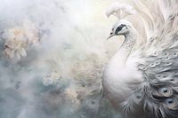 Pfau, Federn & Blumen