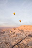 Luchtballon zonsopkomst boven Luxor, Egypte