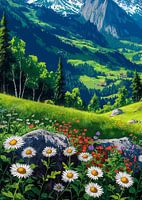 Oasis du village de montagne