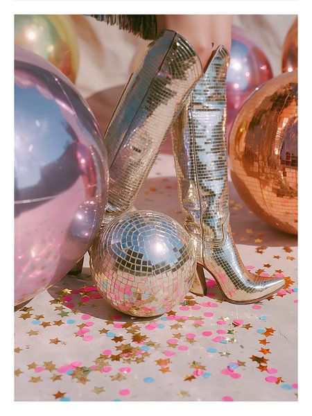 Bottes disco par Malou Studio
