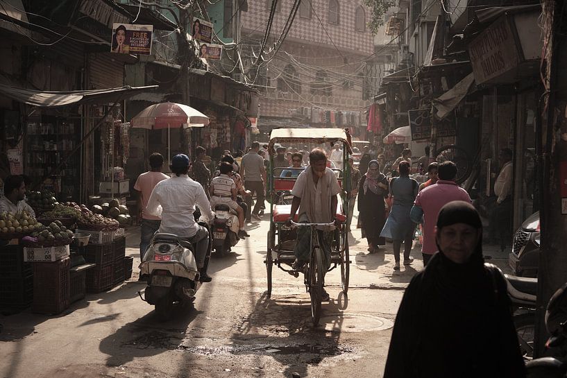 Rikscha in Delhi von Karel Ham