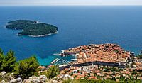 Dubrovnik with island of Lokrum, Croatia