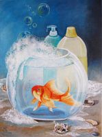 Bubble bath with lemon scent