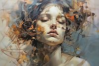 Modern style portrait.