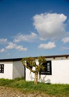 Weiße Fischerhäuschen