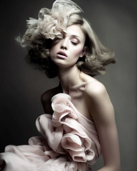 Portrait d&#039;art numérique &quot;doux et sucré&quot; par Carla Van Iersel