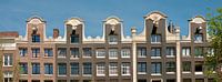 Amsterdam, Gables on the Prinsengracht in colour