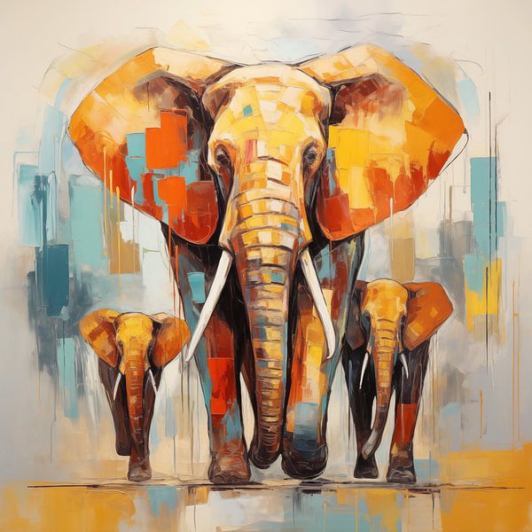 Éléphants par Cafe Noir