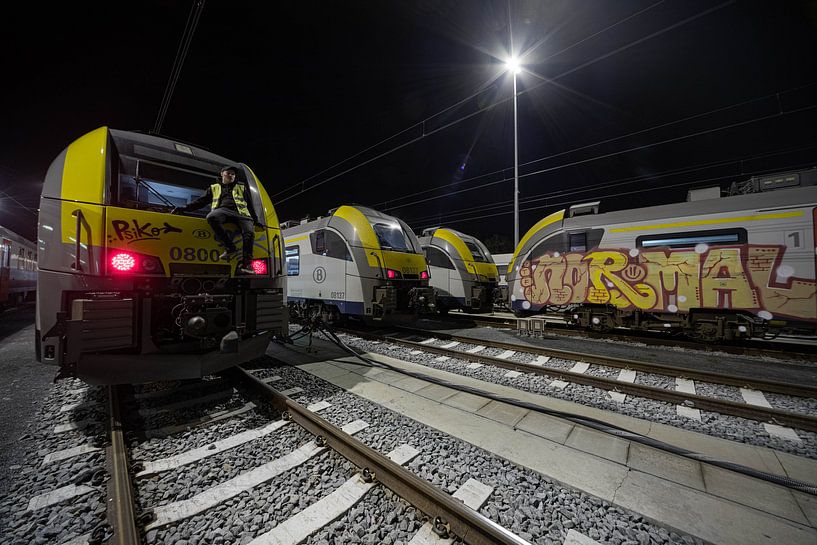 Nur ein nomineller Zug mit Zugführer von Siebe Taeleman