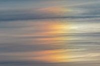 Zonsondergang maakt een kleurenpallet.