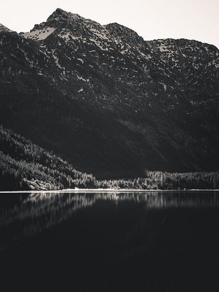 Plansee in black white by Mustafa Kurnaz