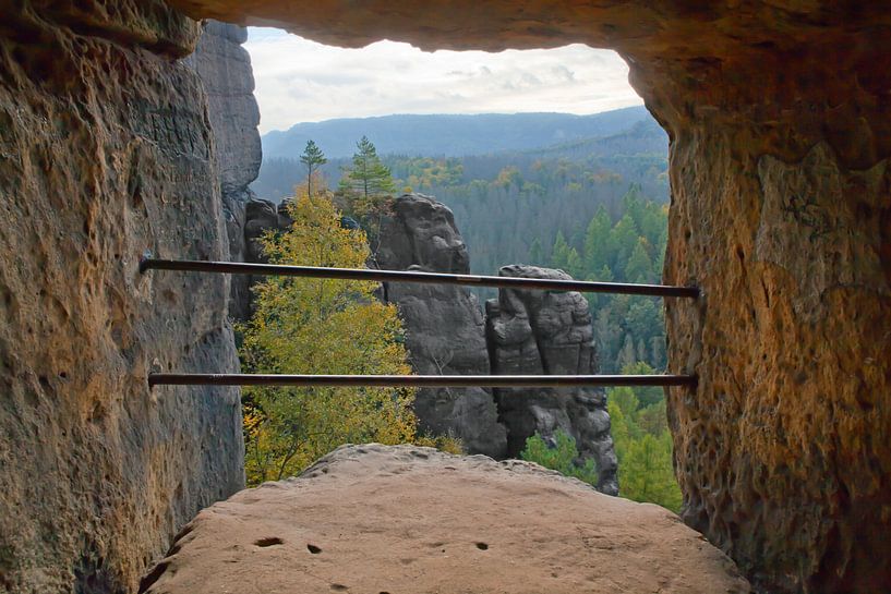 View from the Schneiderloch (Saxon Switzerland / Elbe Sandstone Mountains) by t.ART