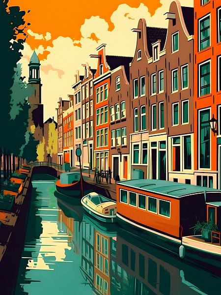 Amsterdam Canal Houses by Taudalpoi 