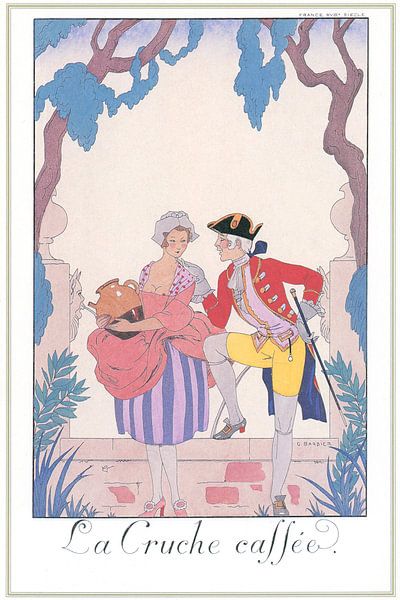 George Barbier – La Cruche cassée von Peter Balan