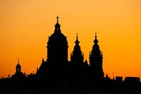 Amsterdam bei sonnenuntergang