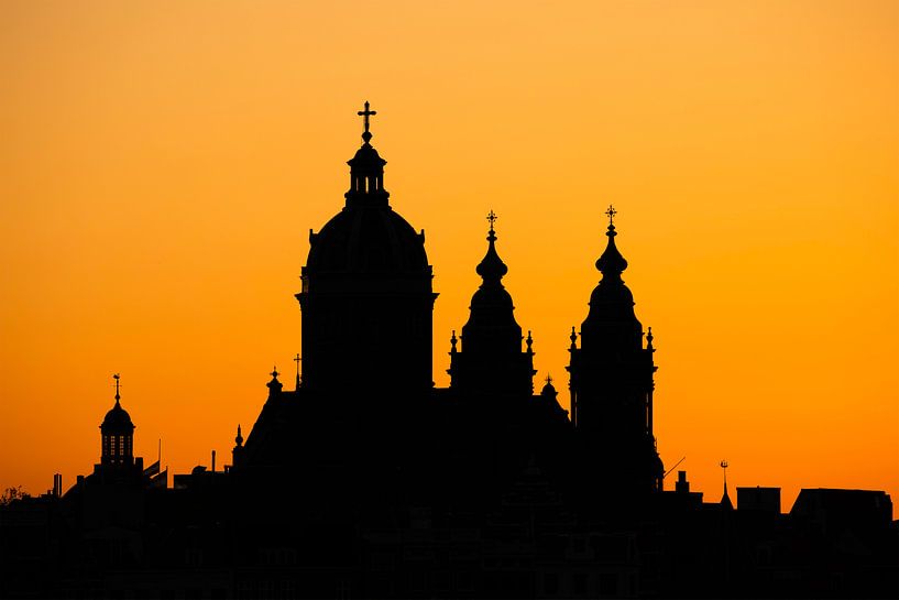 Amsterdam at sunset by Tristan Lavender