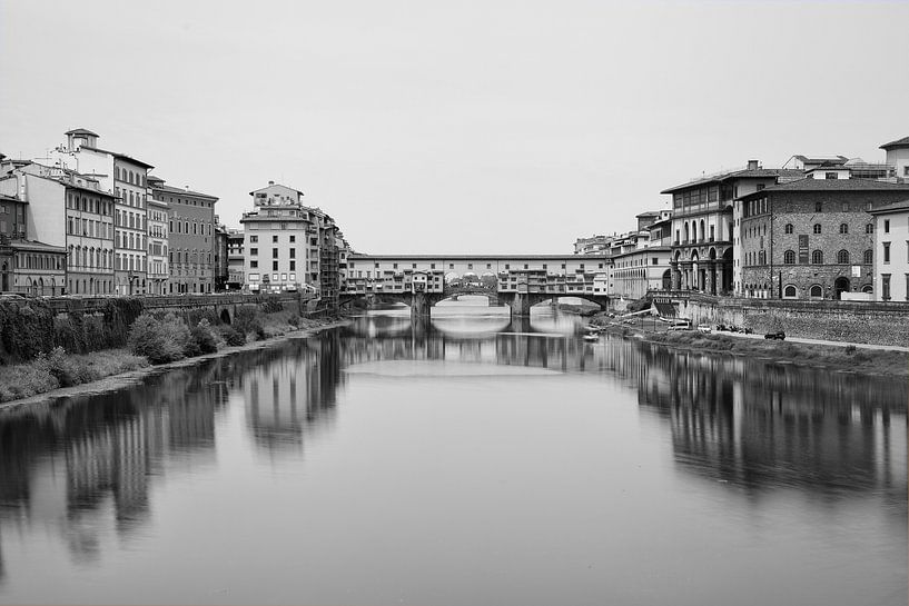 Ponte Vecchio zwart/wit par Leo van Valkenburg