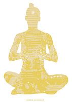 Sukhasana en jaune