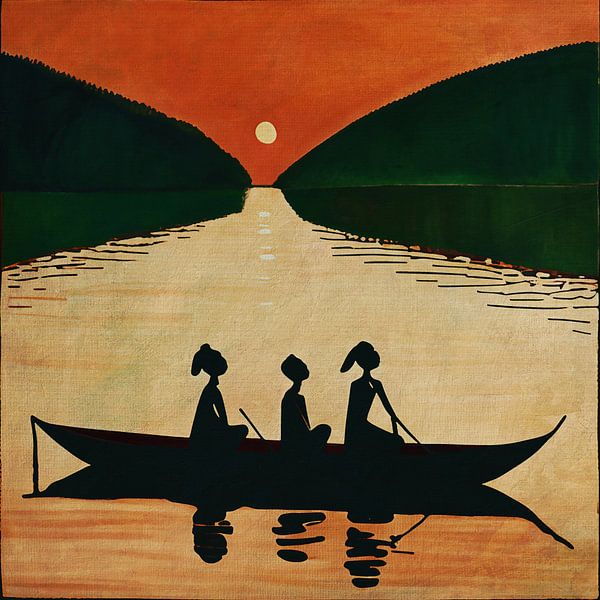 Sunset in Africa by Jan Keteleer