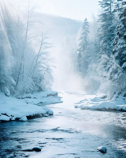 Winterlandschaft von fernlichtsicht