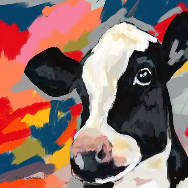 painting of a cow by Nicole Habets