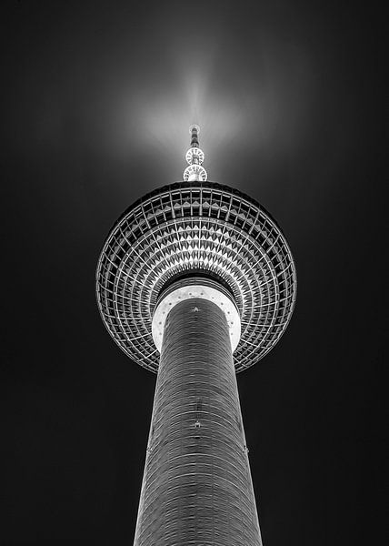 Fernsehturm - Alexanderplatz - Berlin - Black White by Arie de Korte