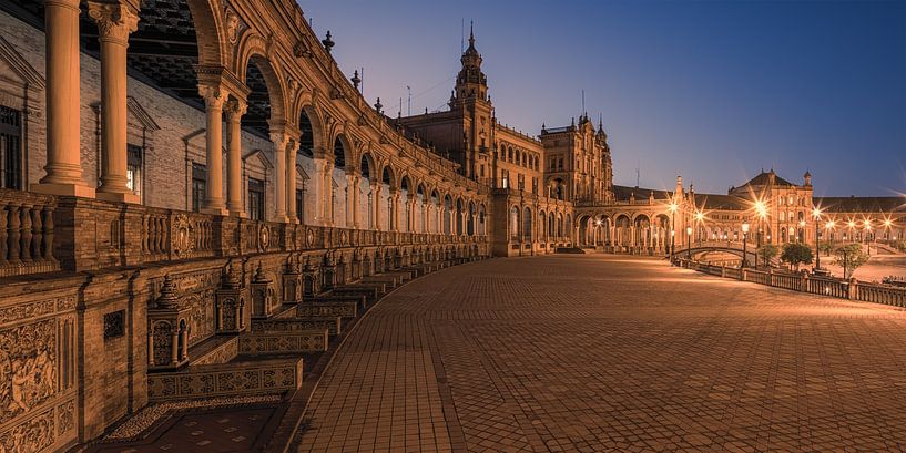 Panorama de la Plaza de España, Séville par Henk Meijer Photography