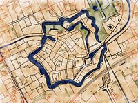 Carte de Woerden centrum avec le style 'Serene Summer'