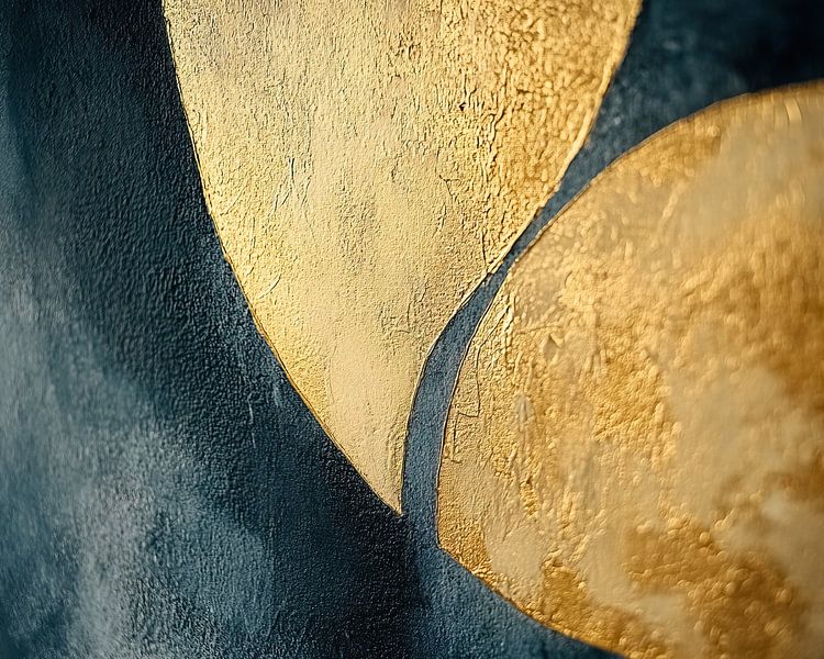 Gold und Blau von Moderne Kollektion