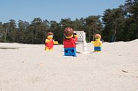 Lars maakt foto van beachvolleybal