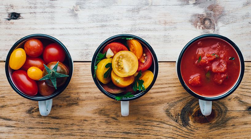 Tomato Trio Cups by Karina Aleksandrova