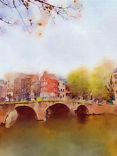 Keizersgracht le matin. par Marianna Pobedimova