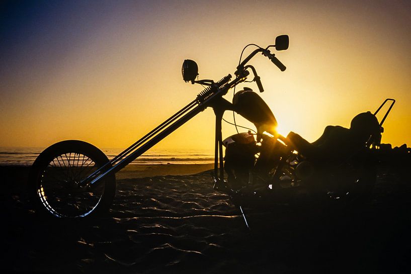 Easy rider bei Sonnenuntergang von Dieter Walther