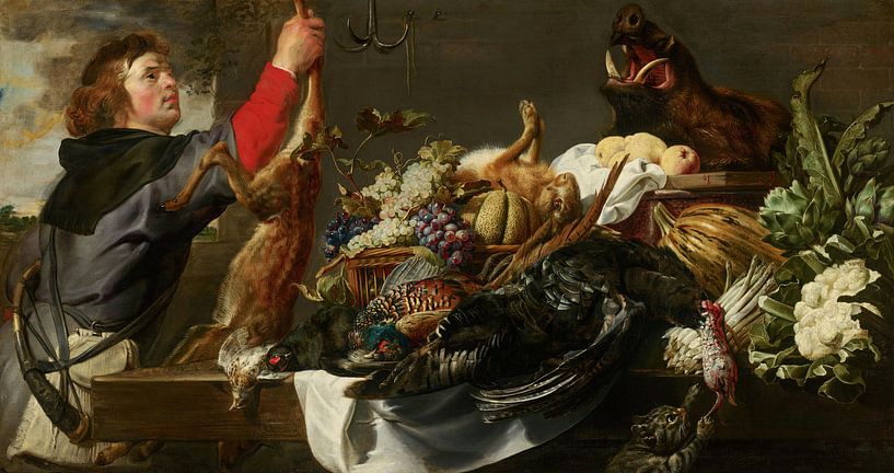 Stillleben mit Huntsman, Frans Snyders von Meisterhafte Meister