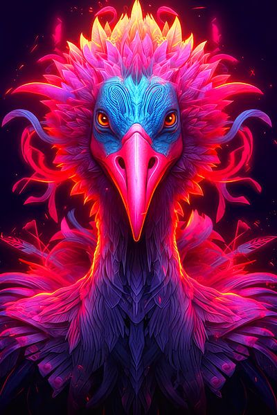 Verschnörkelter Flamingo von Shine by Nous