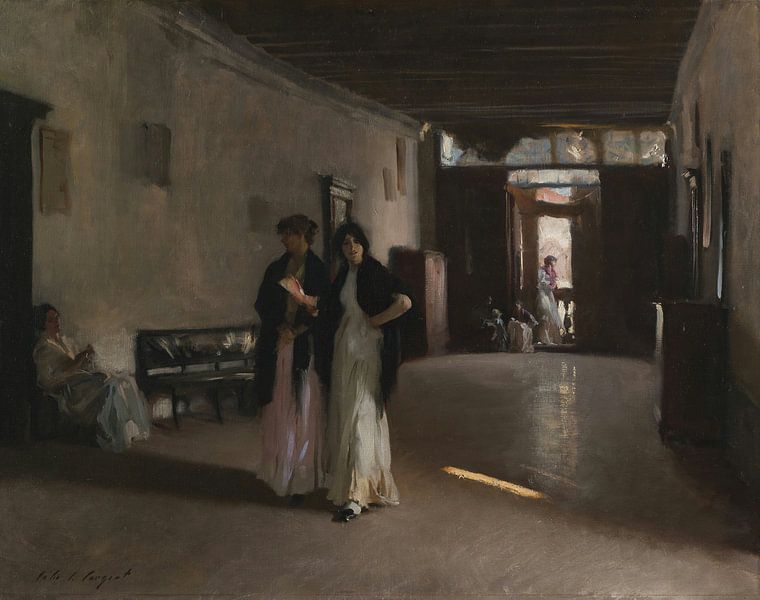 Venezianisches Interieur, John Singer Sargent von Meisterhafte Meister