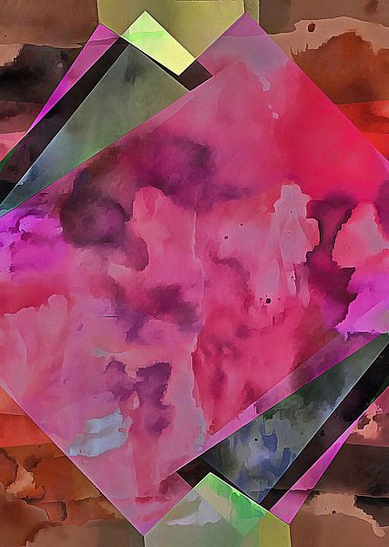 Maux de tête expérimentaux multicolores 8 par Dorothy Berry-Lound