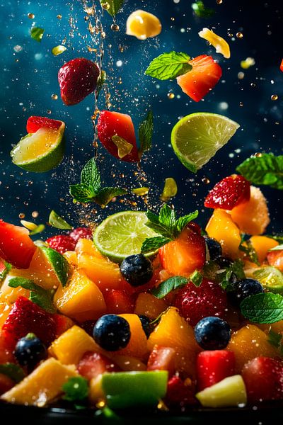 Fruchtsalat Explosion von Poster Art Shop