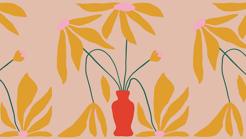 Japan Floral by Mad Dog Art