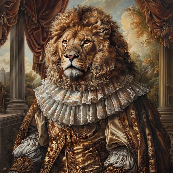 Lion royal par Poster Art Shop