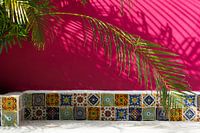 Mur joyeux à Tulum, Mexique