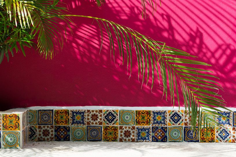 Heitere Wand in Tulum, Mexiko von Xulé Bogers