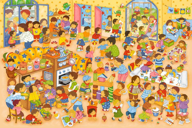 A day in kindergarten by Marion Krätschmer