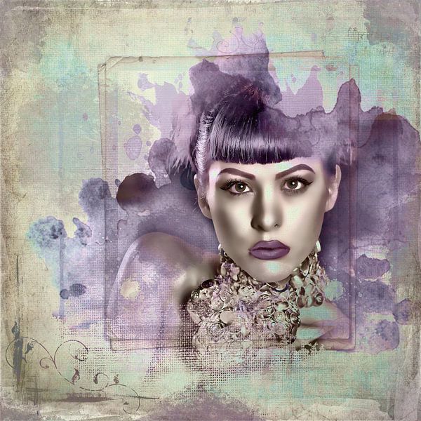 Purple Lady par ahafineartimages
