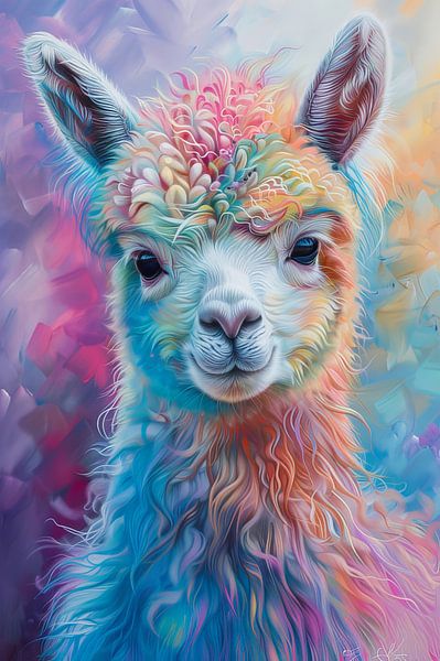 Rainbow Soft - Alpaka in Pastellpracht - Regenbogen von Eva Lee