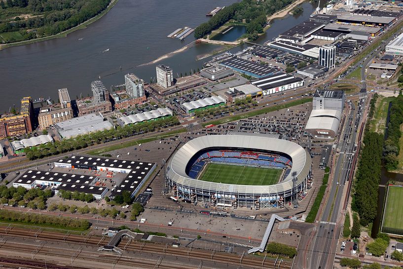 Rotterdam Aerial photo Feijenoord Stadium de Kuip by Roel Dijkstra