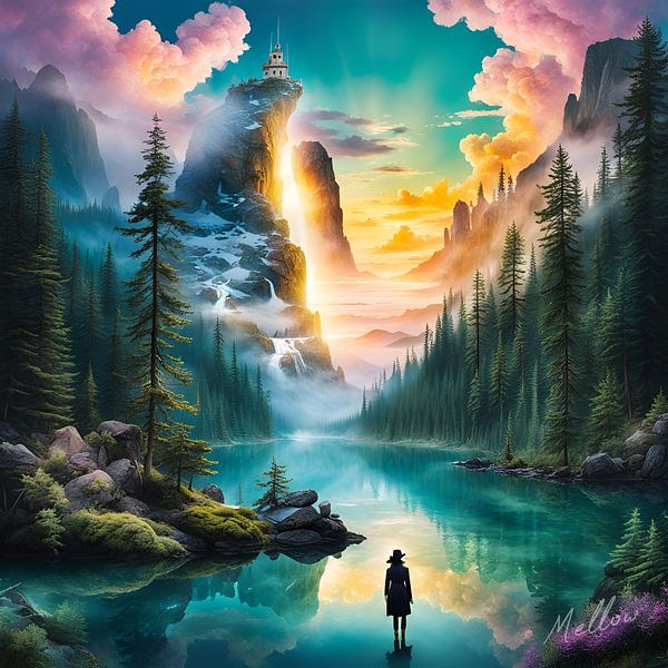 Silhouetted Illusions van Mellow Art