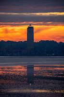 Brandaris pendant un magnifique coucher de soleil