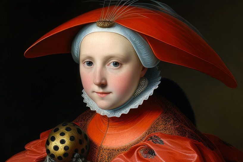 Time passes, fashion remains - young woman with red hat by Max Steinwald