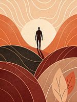 Solitude au lever du soleil